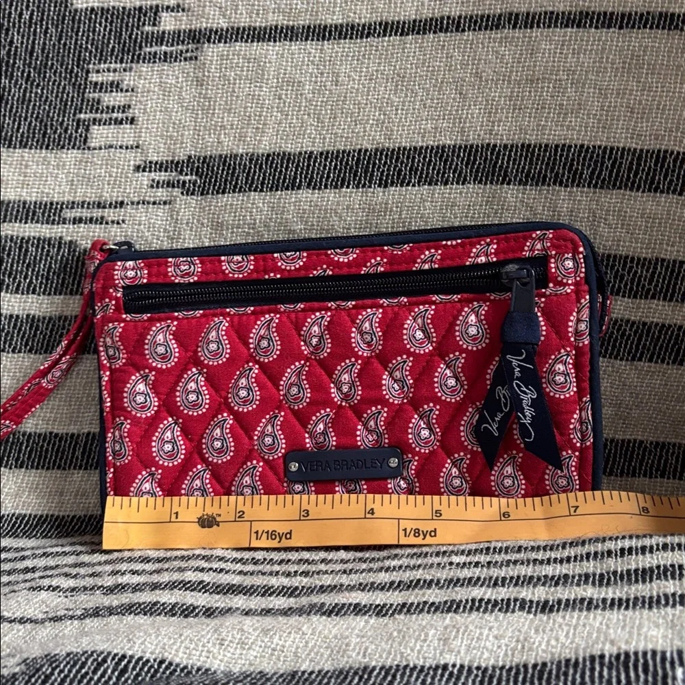 Vera Bradley - Retired Pattern Red Bandana Paisley Wristlet Wallet